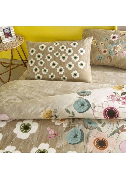 Genç Modası Ranforce Çift Kişilik Nevresim Takımı Blyss Bej fiyatları