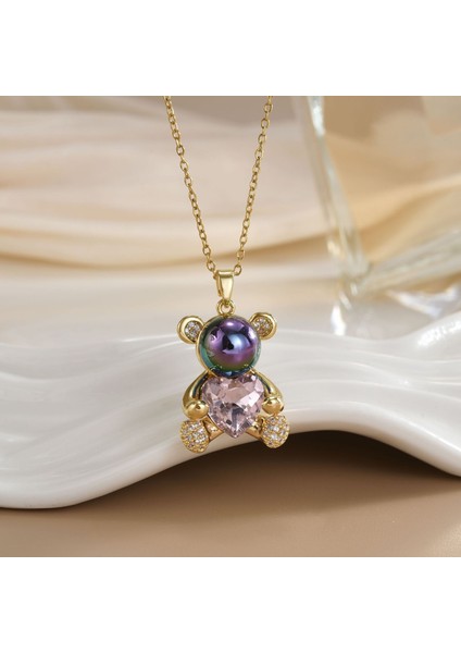 Yeni Titanyum Çelik Premium Niş Tasarım Kolye Duygusu Gelgit Modası Basit Mizaç Rengini Kaybetmez Köprücük Kemiği Zinciri (Yurt Dışından)