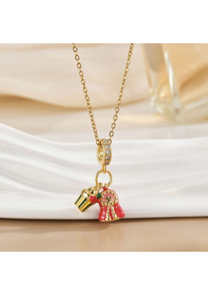 Yeni Titanyum Çelik Premium Niş Tasarım Kolye Duygusu Gelgit Modası Basit Mizaç Rengini Kaybetmez Köprücük Kemiği Zinciri (Yurt Dışından)