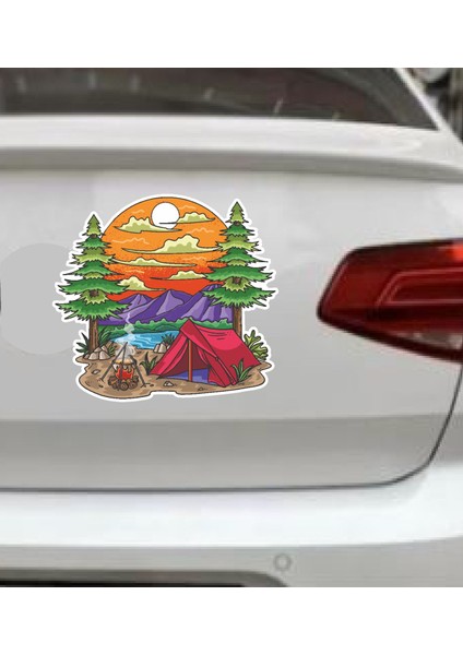Kamp, Off Road, 4x4, Doğa, Manzara, Adventure Sticker, Araba Karavan Pickup Arazi Suv 02180 fırsatları