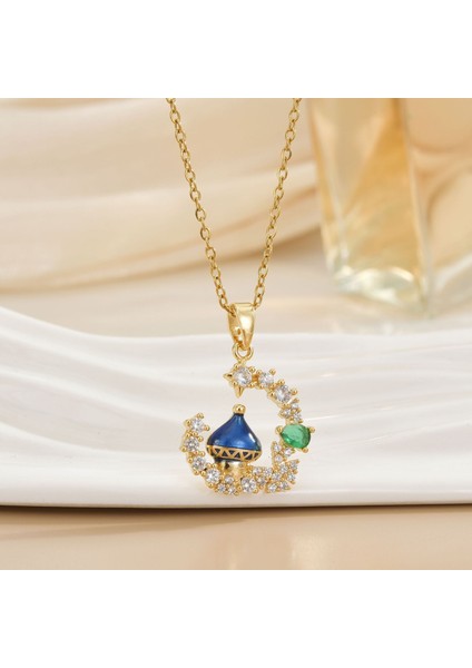 Yeni Titanyum Çelik Premium Niş Tasarım Kolye Duygusu Gelgit Modası Basit Mizaç Rengini Kaybetmez Zinciri (Yurt Dışından)