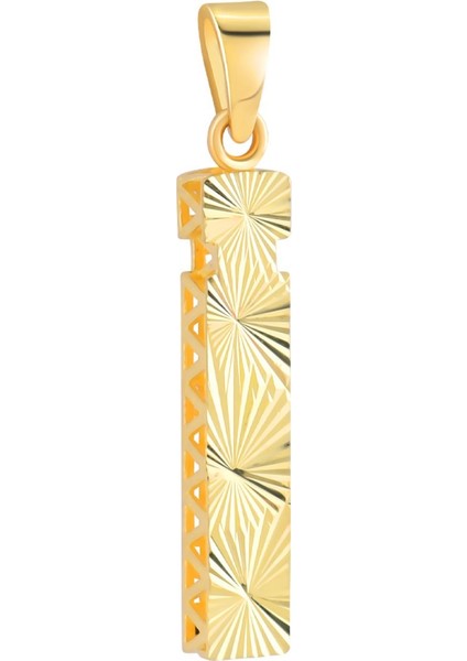 14 Ayar Altın I Harfi Kolye Ucu