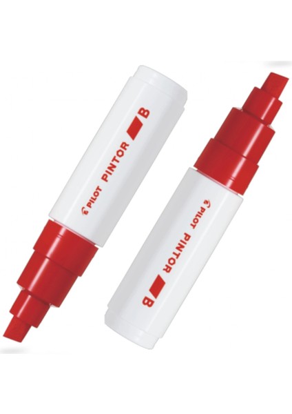 Pılot Pintor (B) Kesik Uç Kırmızı ( Iki Adet )