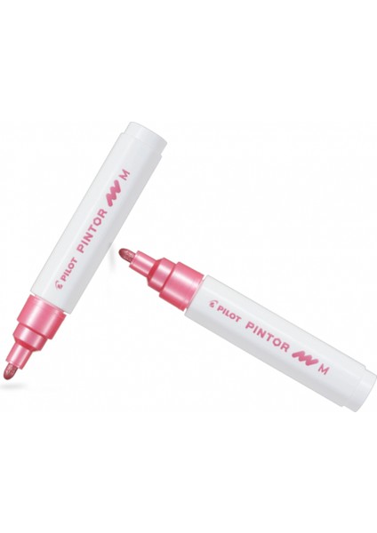 Pılot Pintor (M) Yuvarlak Uç Metalik Pembe ( Iki Adet )