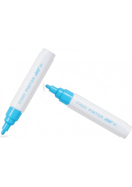 Pılot Pintor (M) Yuvarlak Uç Pastel Mavi ( Iki Adet )