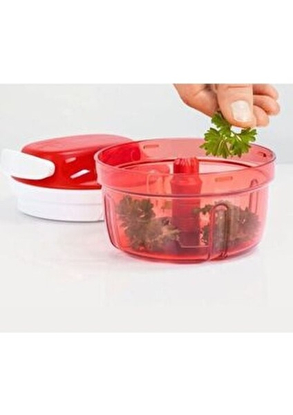 Supersonic Manuel Rondo 300 ml Kırmızı Renkli Hızlı Doğrayıcı Mutfak Ekipmanı