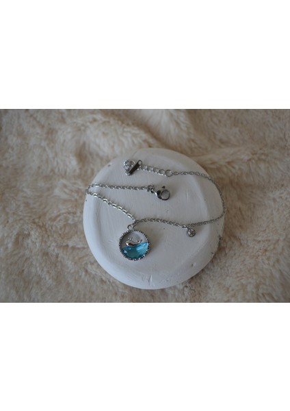 Yunus Balığı Temalı Çelik Silver Bileklik modelleri