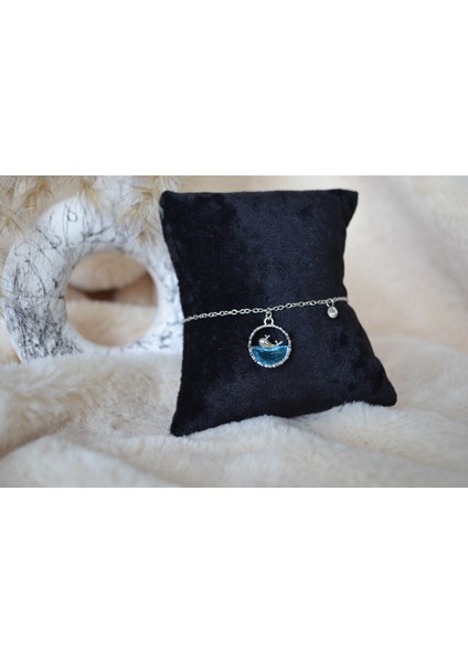 Yunus Balığı Temalı Çelik Silver Bileklik fırsatları