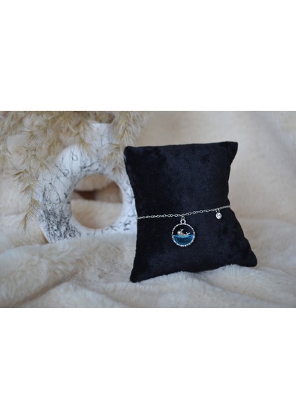 Yunus Balığı Temalı Çelik Silver Bileklik indirimleri