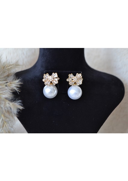 Çelik Inci Detaylı Gold Küpe indirimleri