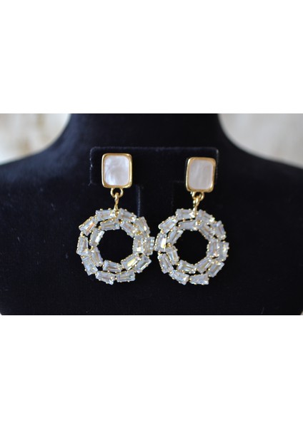 Halka Çelik Zirkon Taşlı Kadın Küpe fiyatları