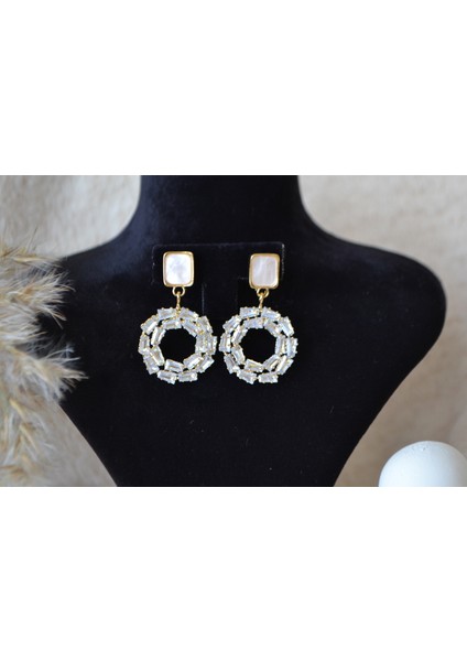 Halka Çelik Zirkon Taşlı Kadın Küpe fırsatları