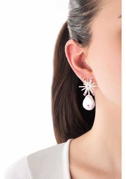 Inci Yıldızı 18 Ayar Sarı Altın Kaplama Gümüş Küpe fırsatları