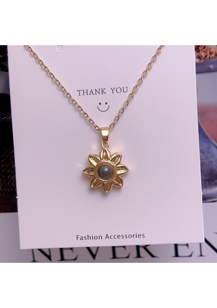 Yeni Titanyum Çelik Premium Niş Tasarım Kolye Duygusu Gelgit Modası Basit Mizaç Rengini Kaybetmez Zinciri (Yurt Dışından)