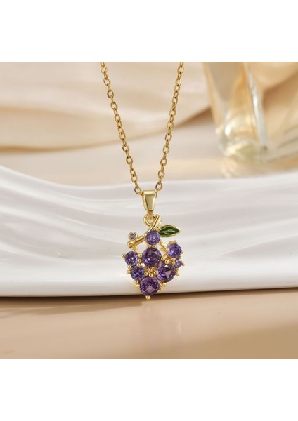 Yeni Avrupa ve Amerika Birleşik Devletleri Moda Lüks Niş Mücevher Deniz Dünyası Kolye Bakır Kaplama 18K Kolye Titanyum Çelik Zinciri (Yurt Dışından)