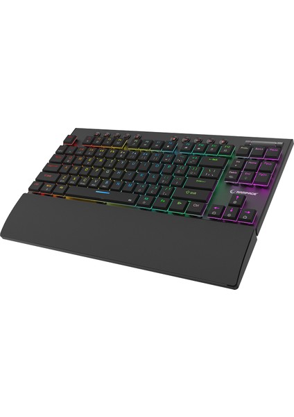 Beru Siyah 2.4g + Bt Wireless Red Swıtch Mekanik Gaming Oyuncu Klavye Slim Low Profile Rgb Tkl modelleri