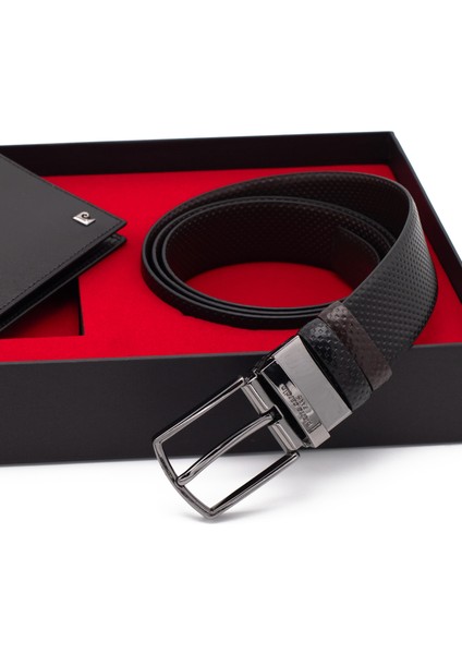 Çift Yönlü Deri Kemer & Cüzdan Ikili Set PCCİFT04SK-3664F2I modelleri