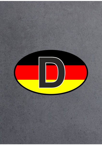 Almanya Plaka Logo Sticker, Araba Oto Sticker 02176