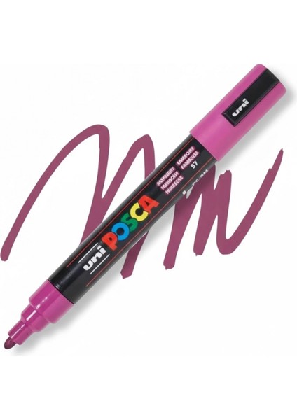 ball Posca (1.8-2.5) Su Bazlı Boyama Markörü Ahududu ( N ) (Uni-Pc-5m)