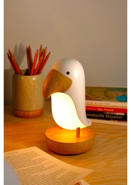 Toucan Bird Masa Lambası, Gece Lambası, Şarjlı, Abajur