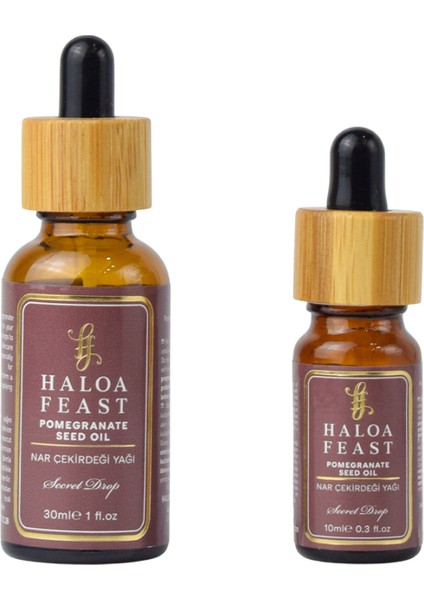 Haloa Feast Nar Çekirdeği Yağı - Pomegranate Seed Oil 10 ml 0,3 Fl.oz Akışlı Kapak