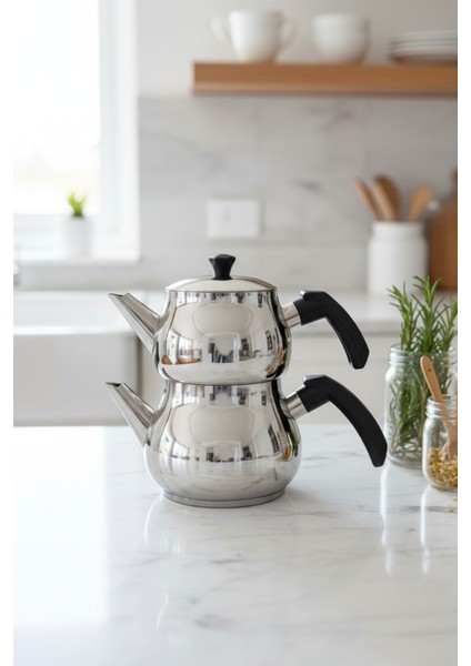 Antonio Mini Boy Siyah Çaydanlık Takımı 0.65 lt ve 1.1 lt Kapasiteli modelleri