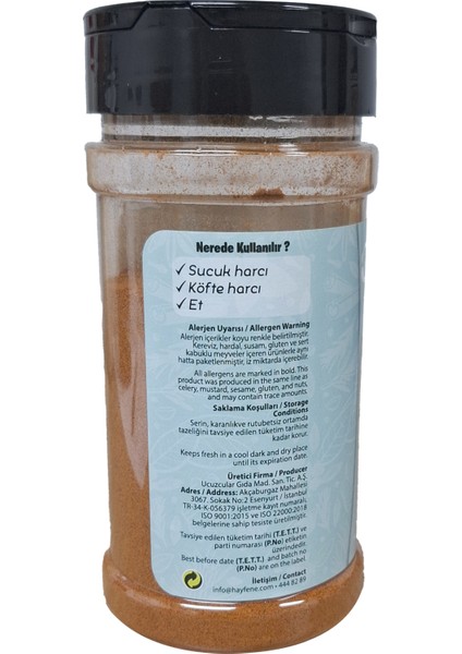 Sucuk Baharatı 150 g - Doğal ve Yerli Baharat Karışımı modelleri