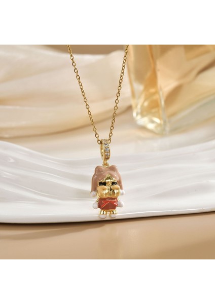 Yeni Titanyum Çelik Premium Niş Tasarım Kolye Duygusu Gelgit Modası Basit Mizaç Rengini Kaybetmez Köprücük Kemiği Zinciri (Yurt Dışından)