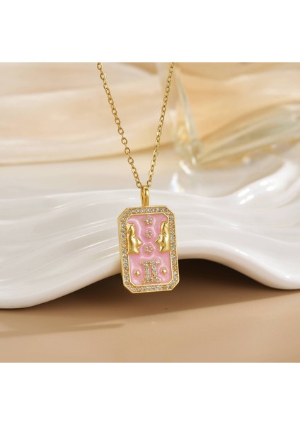 Yeni Titanyum Çelik Premium Niş Tasarım Kolye Duygusu Gelgit Modası Basit Mizaç Rengini Kaybetmez Köprücük Kemiği Zinciri (Yurt Dışından)