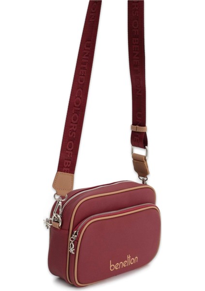 United Colors Of Benetton BNT_1653 17X22X7,5 Omuz Bordo Kadın Çanta