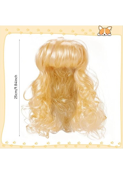 C Pet Peruk Kedileri ve Köpek Perukları Komik Cosplay Pet Meapwear Köpek Kedileri Ayarlanabilir Elastik Bantlar ile Peruklar (Yurt Dışından) fiyatları