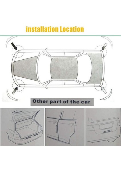 Suv Mpv Için Karbon Fiber Araba Tampon Koruyucu Kauçuk Şeritler, 2 Adet (Yurt Dışından) indirimleri