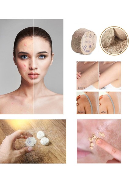 6 Adet Iran Ruşur Taşı Mühürlü Doğal Peeling (Iran Hamam Taşı)