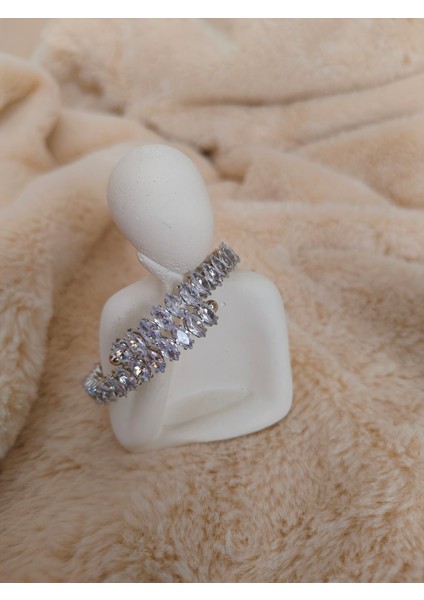 Çelik Zirkon Taşlı Su Yolu Bileklik modelleri