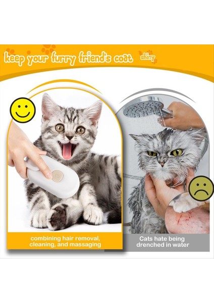 Buhar Fırçası Buhar Kedileri Tarak Su Buharlı Kedi Fırçası Elektrik Spreyleri Saç Fırçaları Kediler Masaj Tımarlama Epilasyon Tarağı (Yurt Dışından) indirimleri