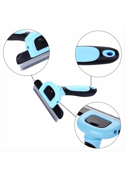 Tarak Köpek Saçları Sökücü Kedi Fırçası Tımar Aracı Evcil Hayvan Çıkarılabilir Düzeltici Eki Pet Düzeltici Kediler ve Köpekler Mavisi Için (Yurt Dışından) modelleri