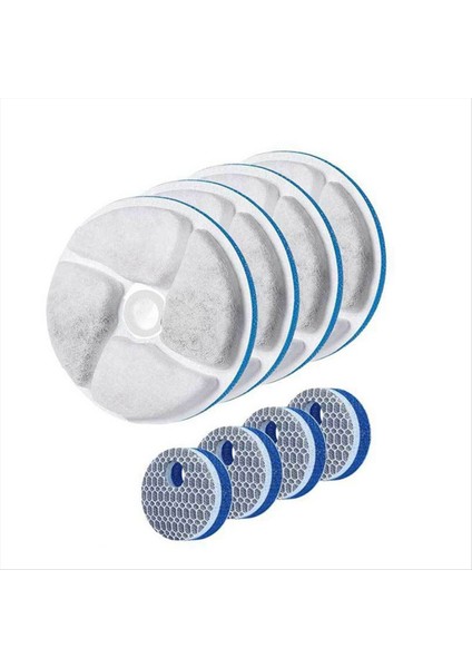 4 Set Paslanmaz Çelik Kediler Için Yedek Aktif Karbon Filtresi Su Çeşmesi Reçine Su Arıtma Filtreleri (Yurt Dışından)