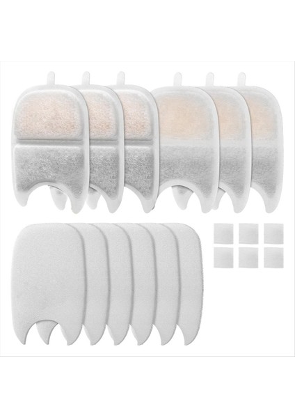 Pet Su Çeşmesi Filtresi Değiştirme Seti Değiştirme Filtresi ve Sünger 4l Cat Brinter Pet Drinker Aksesuarları (Yurt Dışından)