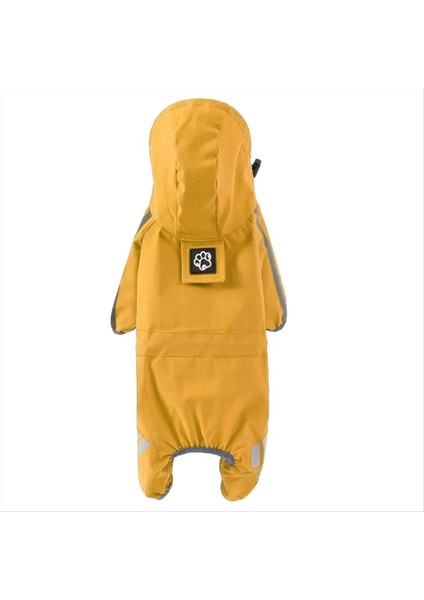 Köpek Yağmur Su Geçirmez Evcil Hayvan Yağmur Ceket Kapüşonlu Yağmurluklar Hafif Ağırlıklar Evcil Yağmur Ceket Giysileri 4 Bacak Köpekler Için Yağmurluk (Yurt Dışından)