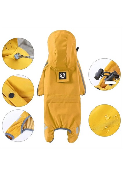 Köpek Yağmur Su Geçirmez Evcil Hayvan Yağmur Ceket Kapüşonlu Yağmurluklar Hafif Ağırlıklar Evcil Yağmur Ceket Giysileri 4 Bacak Köpekler Için Yağmurluk (Yurt Dışından) fiyatları