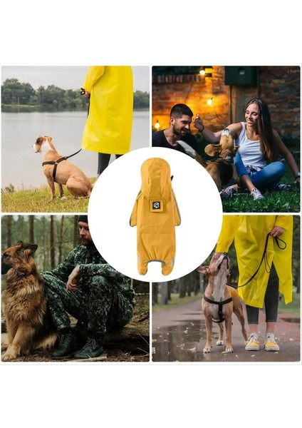 Köpek Yağmur Su Geçirmez Evcil Hayvan Yağmur Ceket Kapüşonlu Yağmurluklar Hafif Ağırlıklar Evcil Yağmur Ceket Giysileri 4 Bacak Köpekler Için Yağmurluk (Yurt Dışından) indirimleri