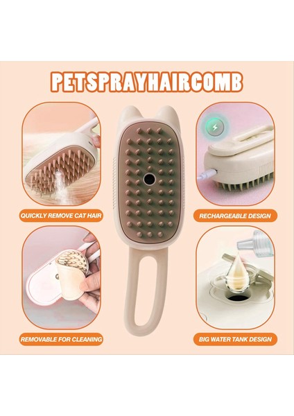 3&#39;ü 1 Arada Çok Fonksiyonlu Evcil Hayvan Buhar Fırçası Kedi Buharlı Fırça Tüm Evcil Hayvanlar Için Uygun Gelişmiş Atomizasyon Teknolojisi (Yurt Dışından) modelleri