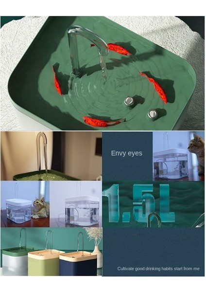 Su Çeşmesi Otomatik Filtre USB Elektrikli Sessiz Kediler Içen Kase Uzatma Filtreleme Filtreleme Pet Su Dispenser, C (Yurt Dışından) indirimleri