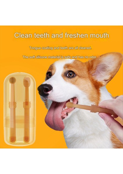 Yumuşak Silikon Evcil Köpek Parmak Diş Fırçası Evcil Hayvan Dişleri Oral Temizlik Fırçası Evcil Hayvan Kötü Nefes Tartar Diş Bakım Aracı (Yurt Dışından) modelleri