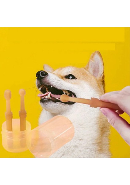 Yumuşak Silikon Evcil Köpek Parmak Diş Fırçası Evcil Hayvan Dişleri Oral Temizlik Fırçası Evcil Hayvan Kötü Nefes Tartar Diş Bakım Aracı (Yurt Dışından) fırsatları