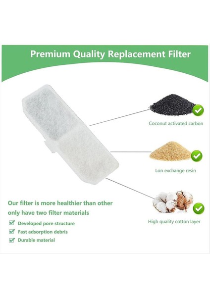 10PCS Kedi Su Çeşmesi Filtre Pet Su Çeşmesi Yedek Filtre Elemanları Su Dağıtıcı Aktif Karbon Filtreleri (Yurt Dışından) indirimleri