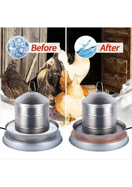 Tavuk Waterer Isıtıcı 6.4ft Güç Kablosu ve Termostat Ab Takımı ile Büyük Isıtmalı Kümes Hayvanları Sulu Taban 37X37X4CM (Yurt Dışından) fiyatları