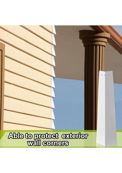 Alüminyum Dış Siding Köşesi Gümüş-Beyaz Siding Köşe Kapaklar Pürüzsüz Finiş Mobil Ev Evi Için Dahil 24 Çivi (Yurt Dışından) fiyatları