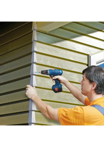 Alüminyum Dış Siding Köşesi Gümüş-Beyaz Siding Köşe Kapaklar Pürüzsüz Finiş Mobil Ev Evi Için Dahil 24 Çivi (Yurt Dışından) modelleri