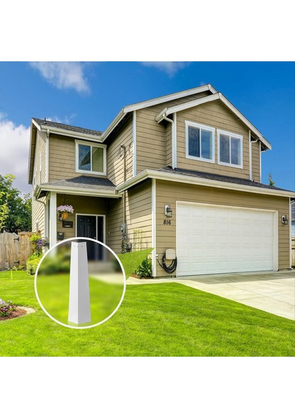 Alüminyum Dış Siding Köşesi Gümüş-Beyaz Siding Köşe Kapaklar Pürüzsüz Finiş Mobil Ev Evi Için Dahil 24 Çivi (Yurt Dışından) indirimleri